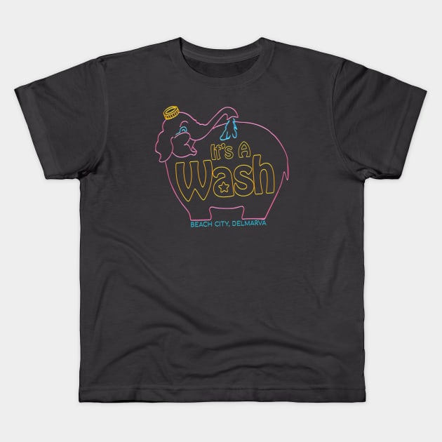 It's A Wash Kids T-Shirt by Nazonian